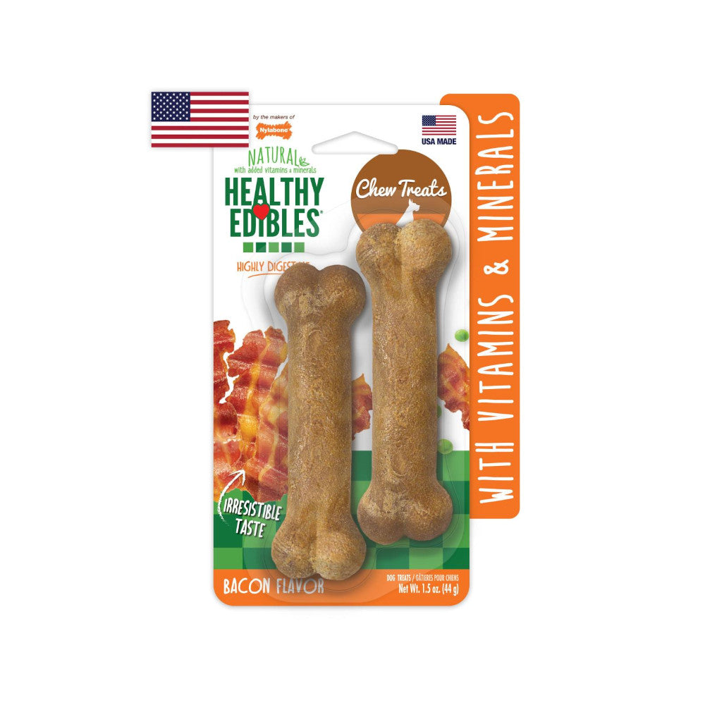 Healthy Edibles Bacon Flavor Dog Dental Chew