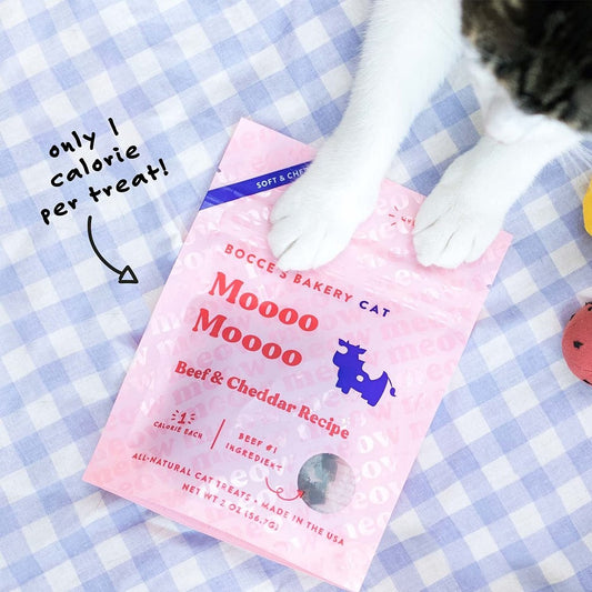 Mooo Mooo Beef & Cheddar Recipe Chewy Cat Treats (Fresh till Oct2023)