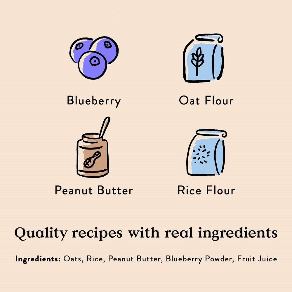 Low Calories Real Food Crispies PB & Blueberry Treats