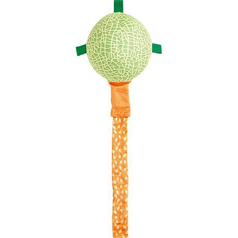 Stuffed Melon Treat Dispensing with Pulling String Dog Plush Toy