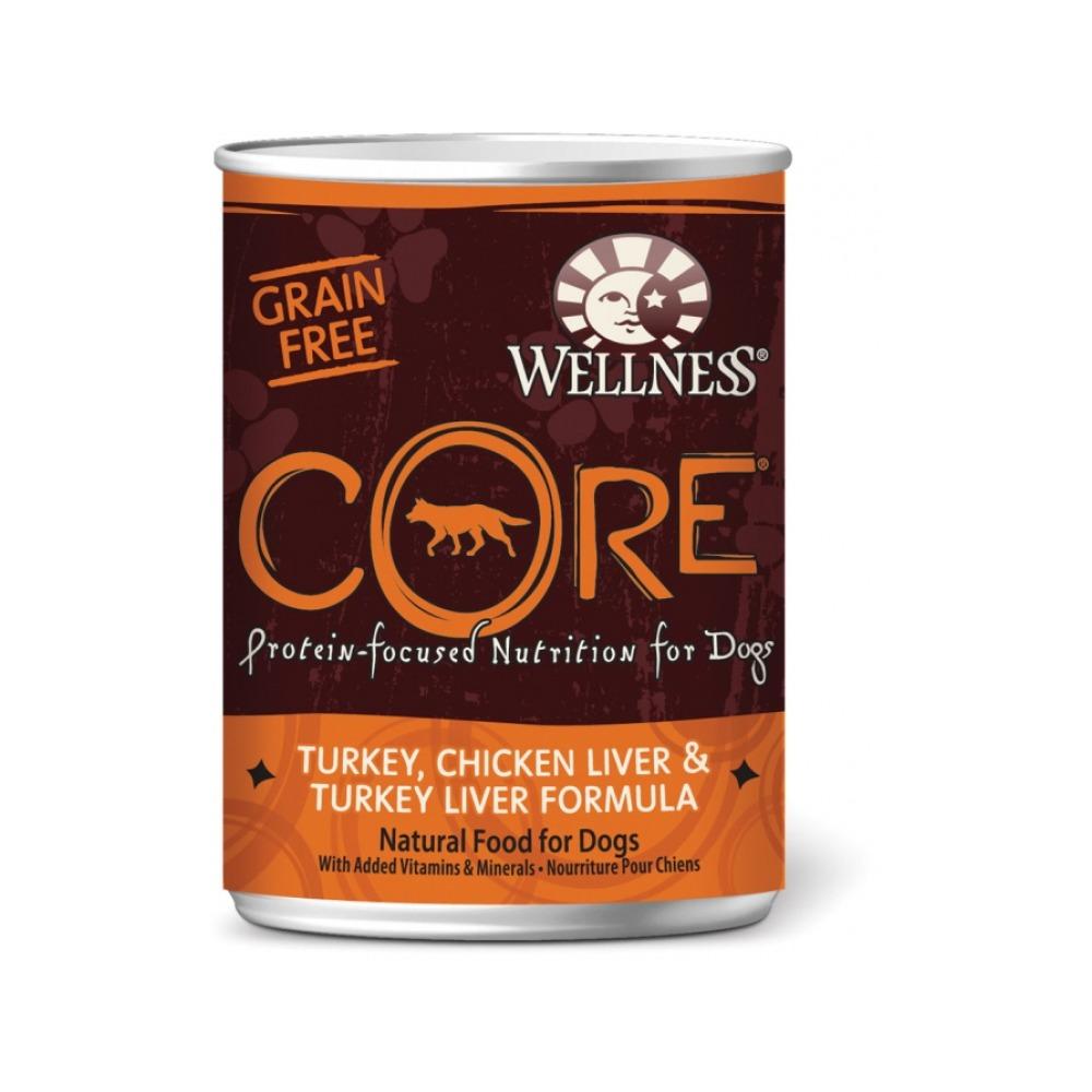 Wellness - Core - CORE Pate Turkey, Chicken Liver & Turkey Liver Adult Dog Can 12.5 oz