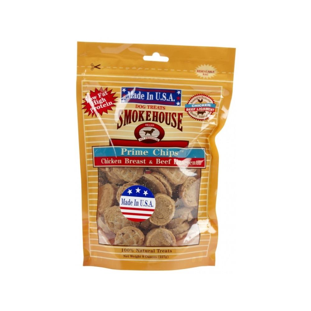 Smokehouse - Prime Chips Chicken Breast & Beef Ligament Dog Treats 8 oz