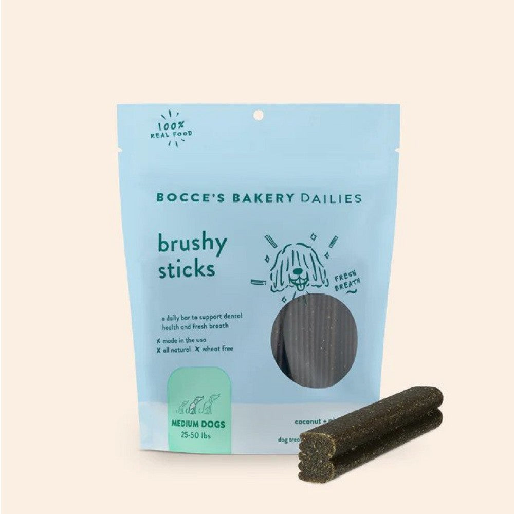 Coconut + Mint All Natural Dental Brushy Sticks Dog Treats