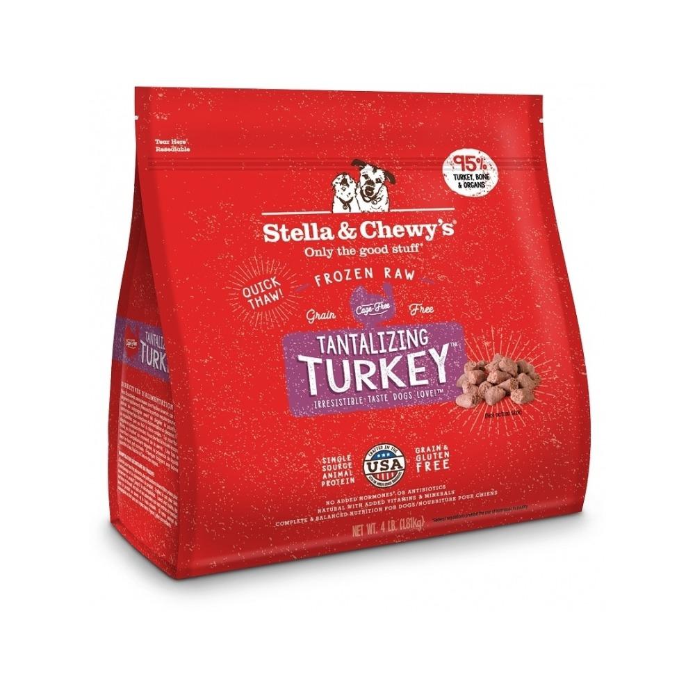 Stella & Chewy's Raw Frozen - Frozen Raw Turkey Dinner Morsels Dog Food 4 lb