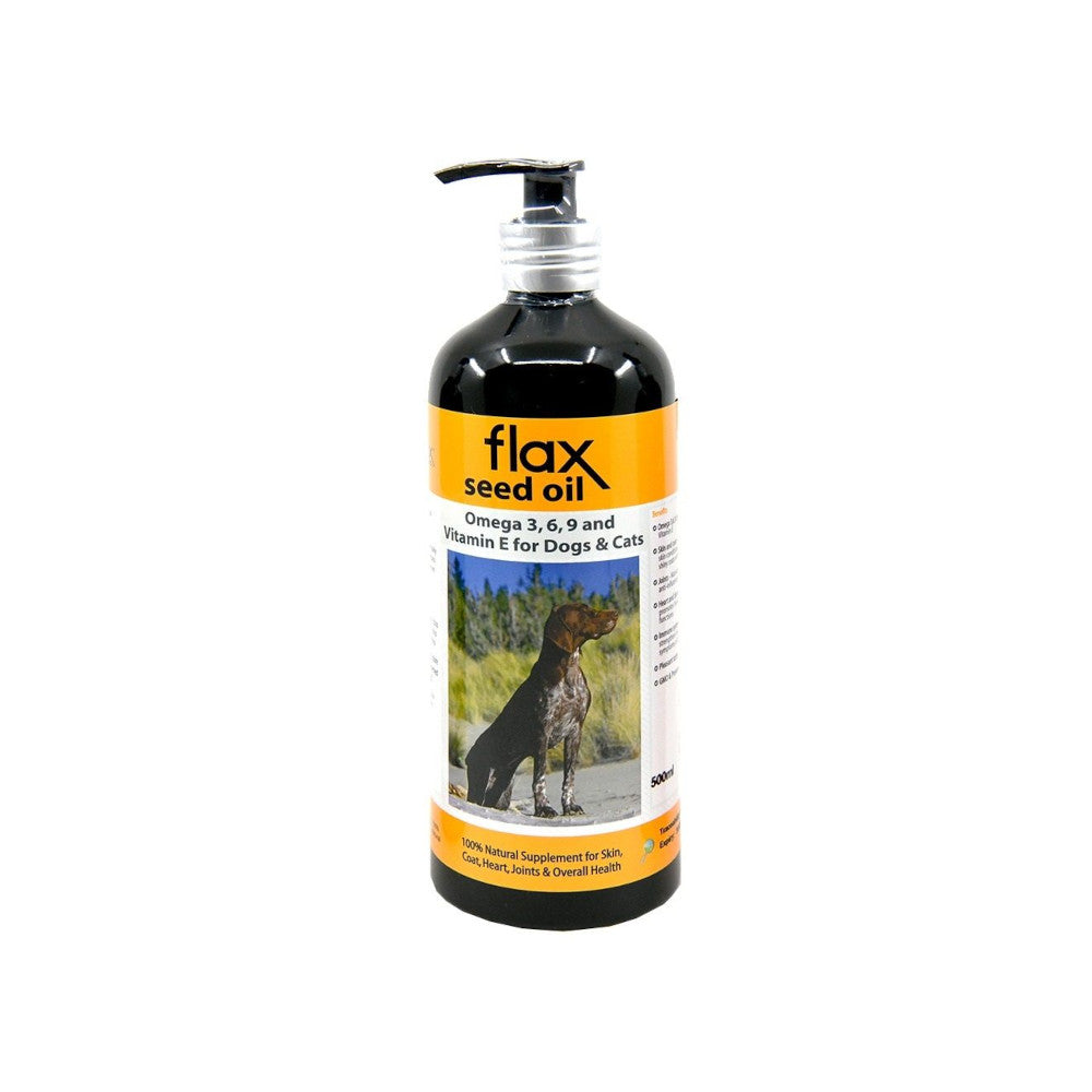Flaxseed Oil Dog Food Supplement