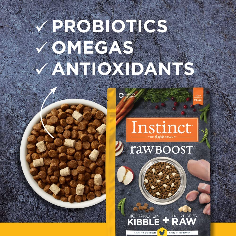 Raw Boost All Life Stages Grain Free Kibble + Raw Dog Dry Food - Chicken