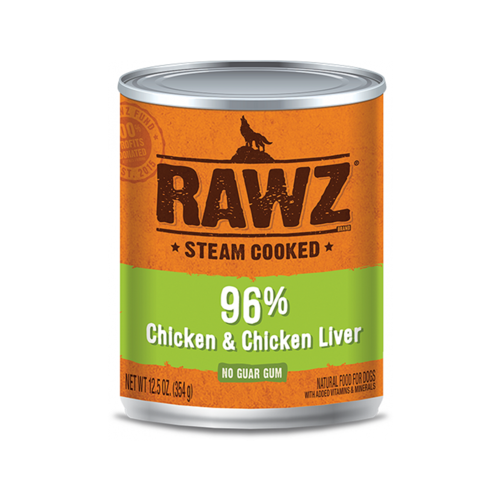 RAWZ - 96% Chicken & Chicken Liver Dog Can 12.5 oz