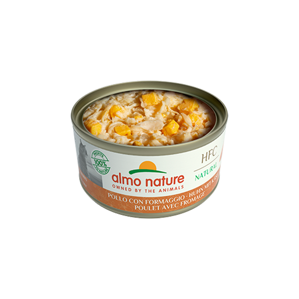 Almo Nature - Natural Chicken with Cheese Cat Can 
