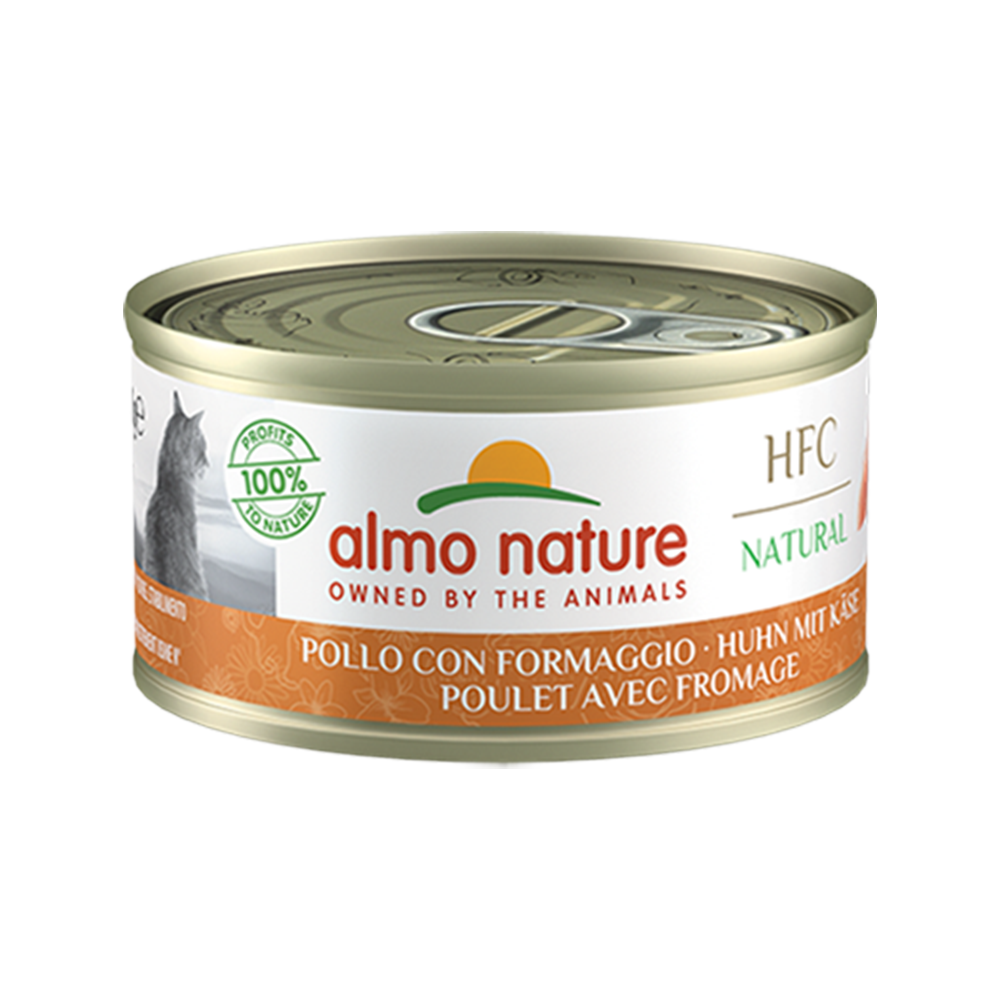 Almo Nature - Natural Chicken with Cheese Cat Can 70 g