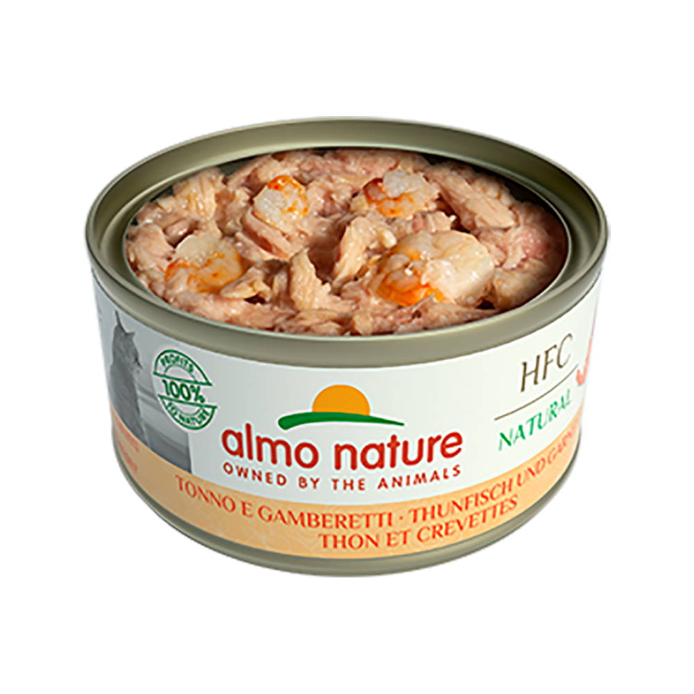 Almo Nature - Natural Tuna & Shrimp Cat Can 