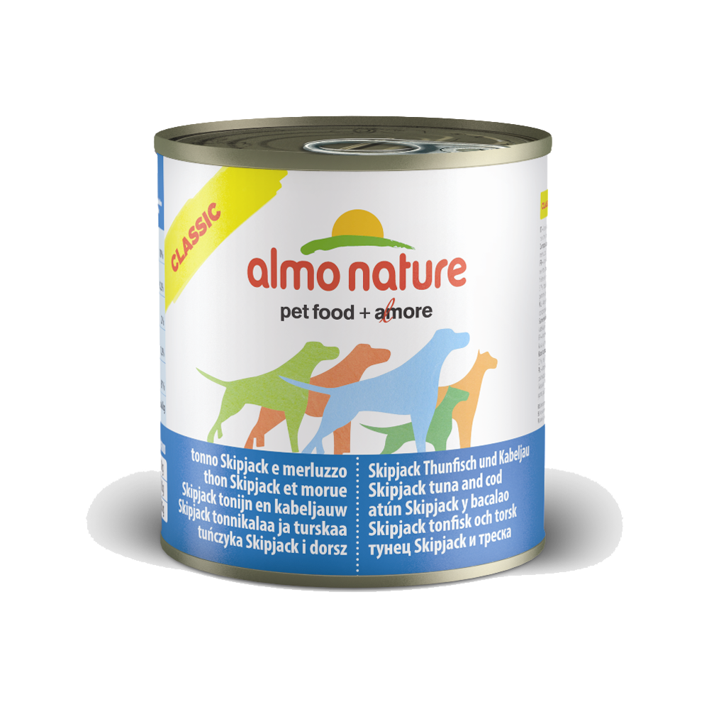 Almo Nature - Natural Skipjack Tuna & Cod Dog Can 290 g