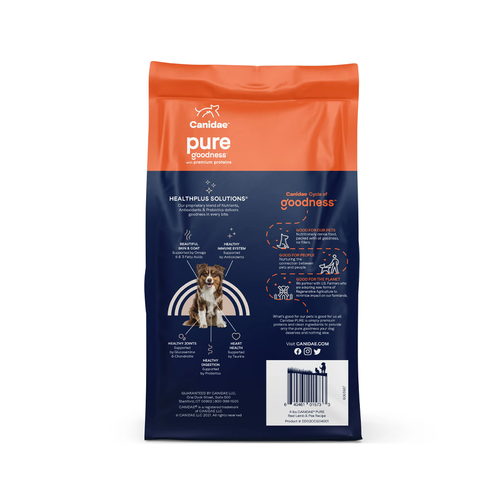 PURE Grain Free Dog Dry Food-Lamb Pea