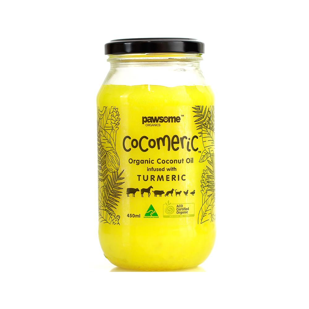 Pawsome - Cocomeric Organics Coconut Oil Infused with Turmeric 450 ml