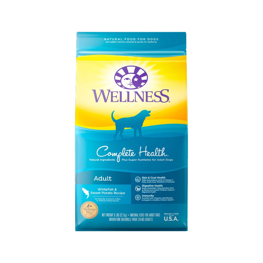 Wellness - Complete Health Whitefish & Sweet Potato Adult Dog Dry Food 15 lb