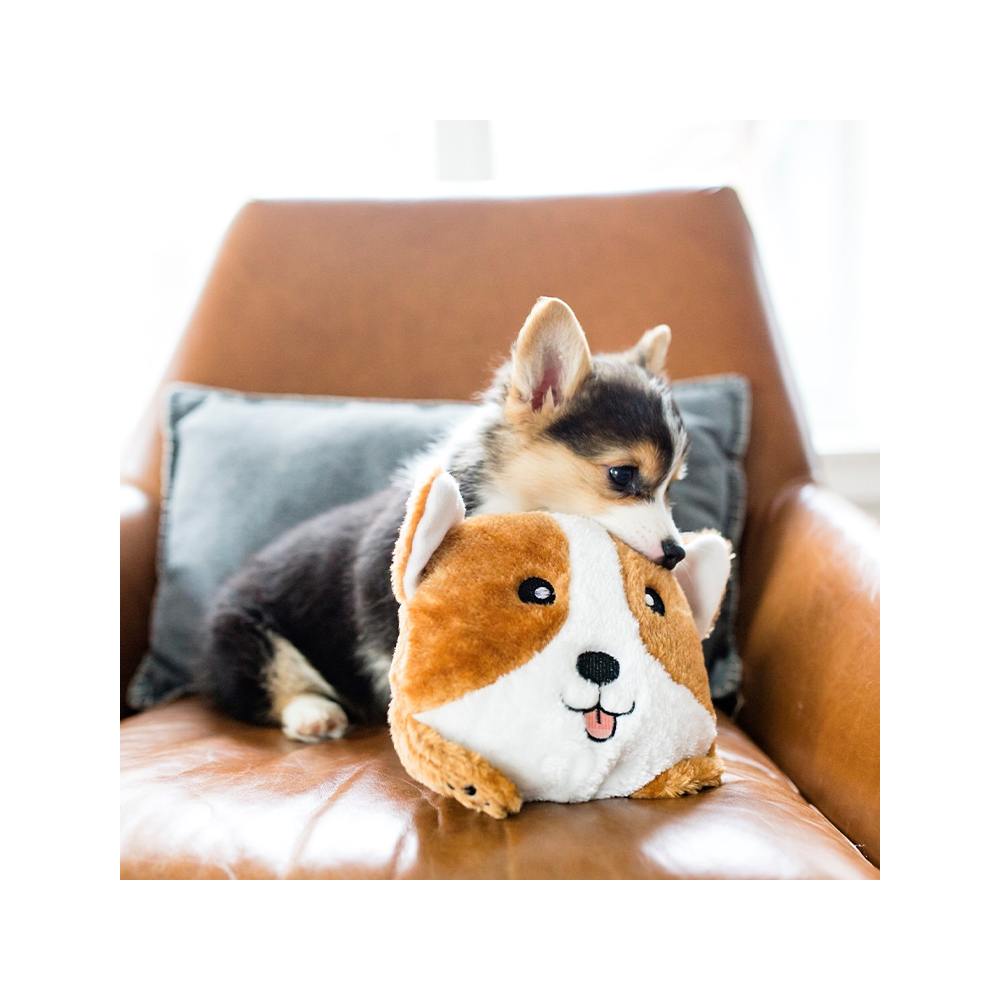 ZippyPaws - Corgi Bun Dog Plush Toy 