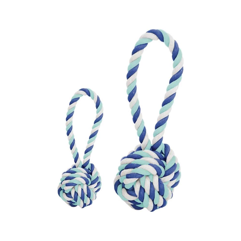 Harry Barker - Tug & Toss Rope Dog Toy Blue Multi