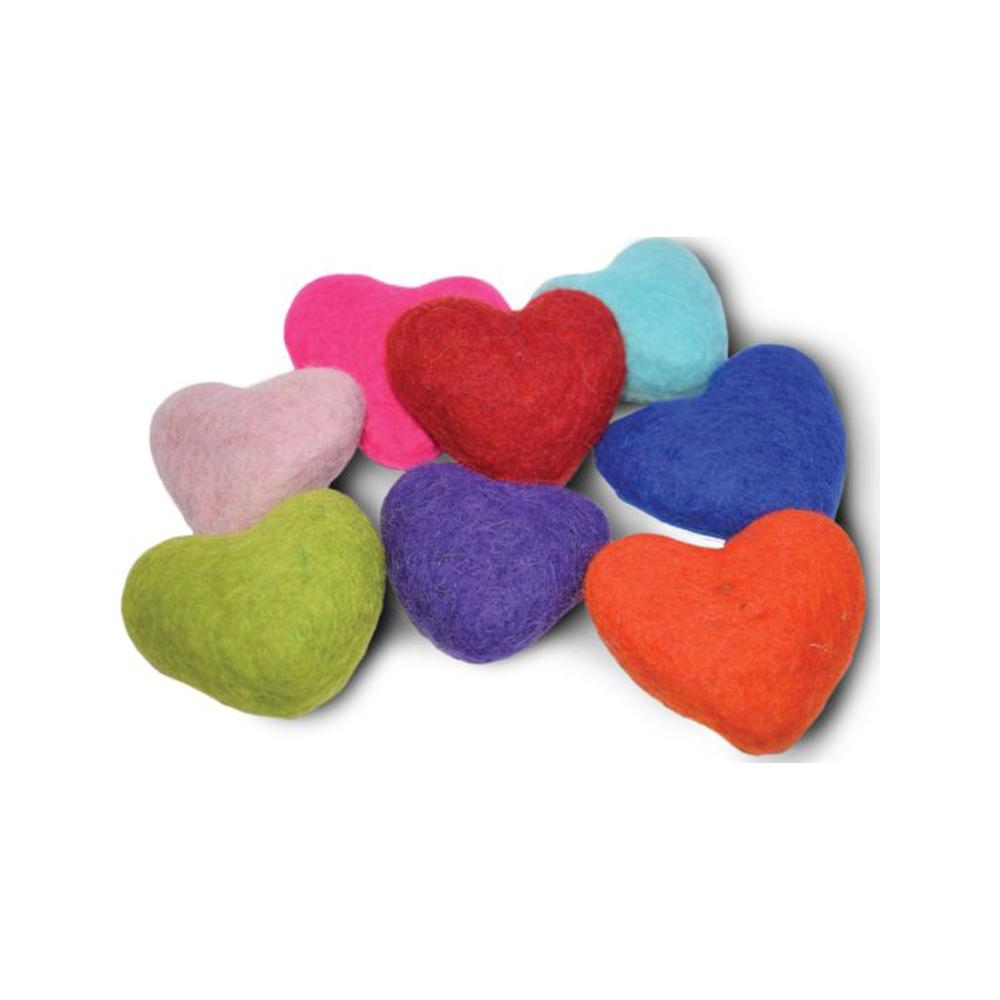 Dharma Dog Karma Cat - Wool of Hearts Cat Toy Assorted