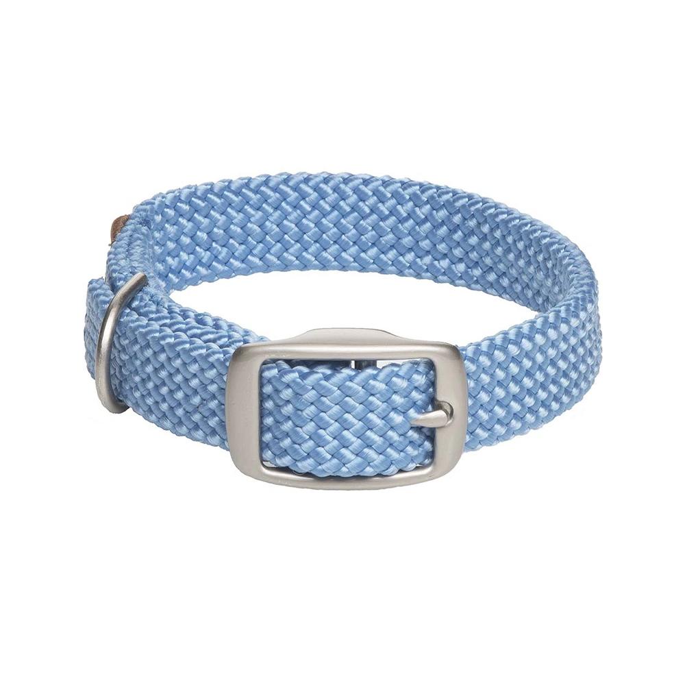 Mendota Products - Double Braid Dog Collar Blue