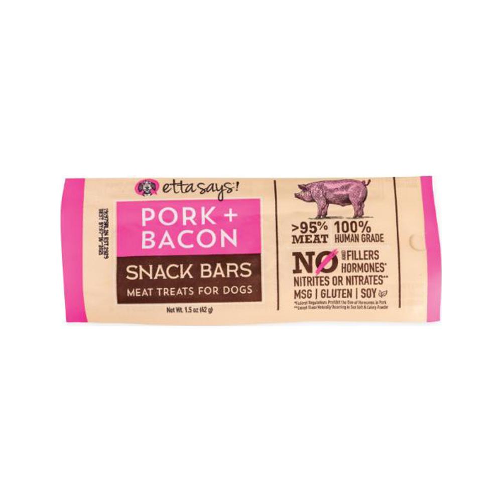 Etta says - Pork & Bacon Snack Bars Dog Treats 1.5 oz