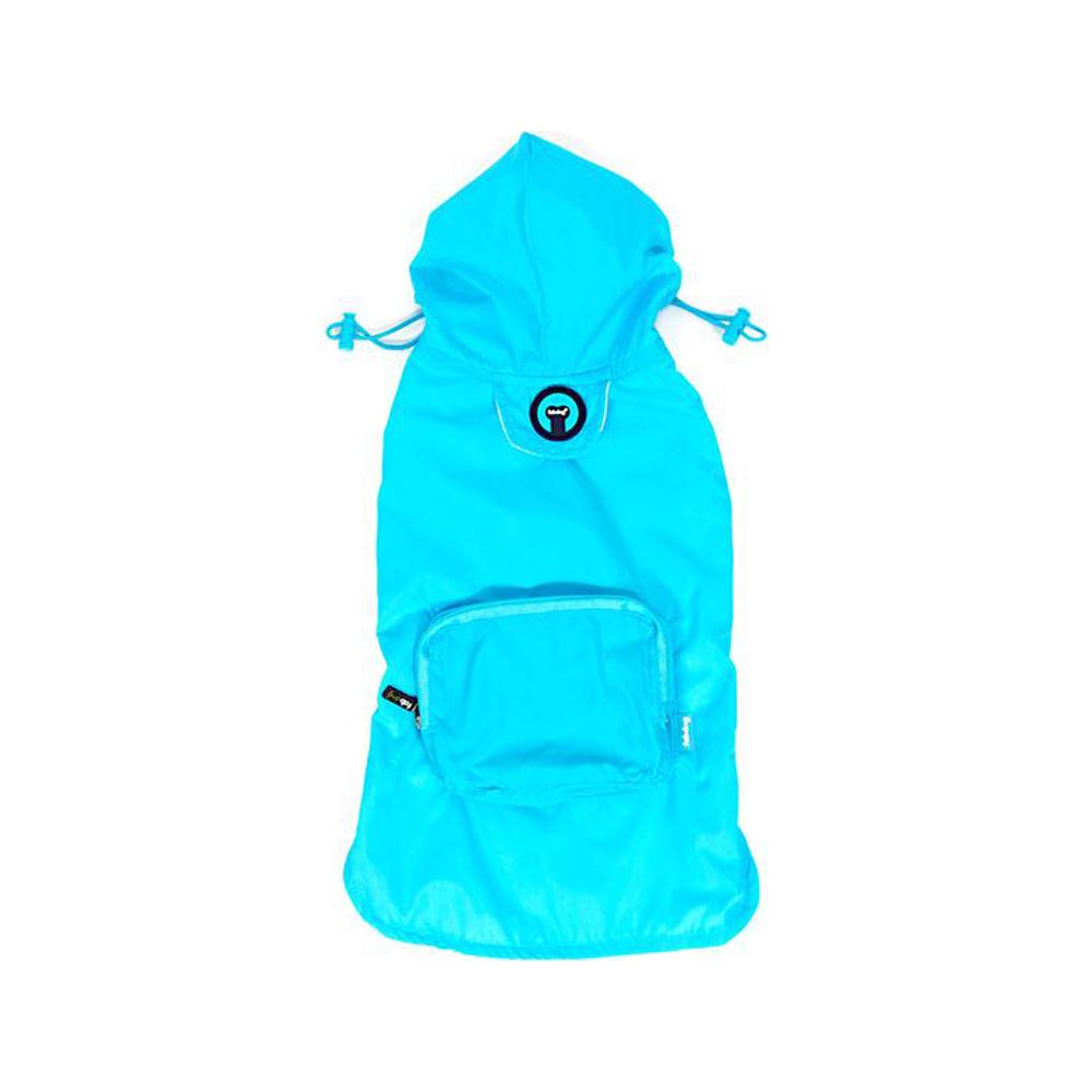 Fab Dog - Packaway Dog Raincoat Blue