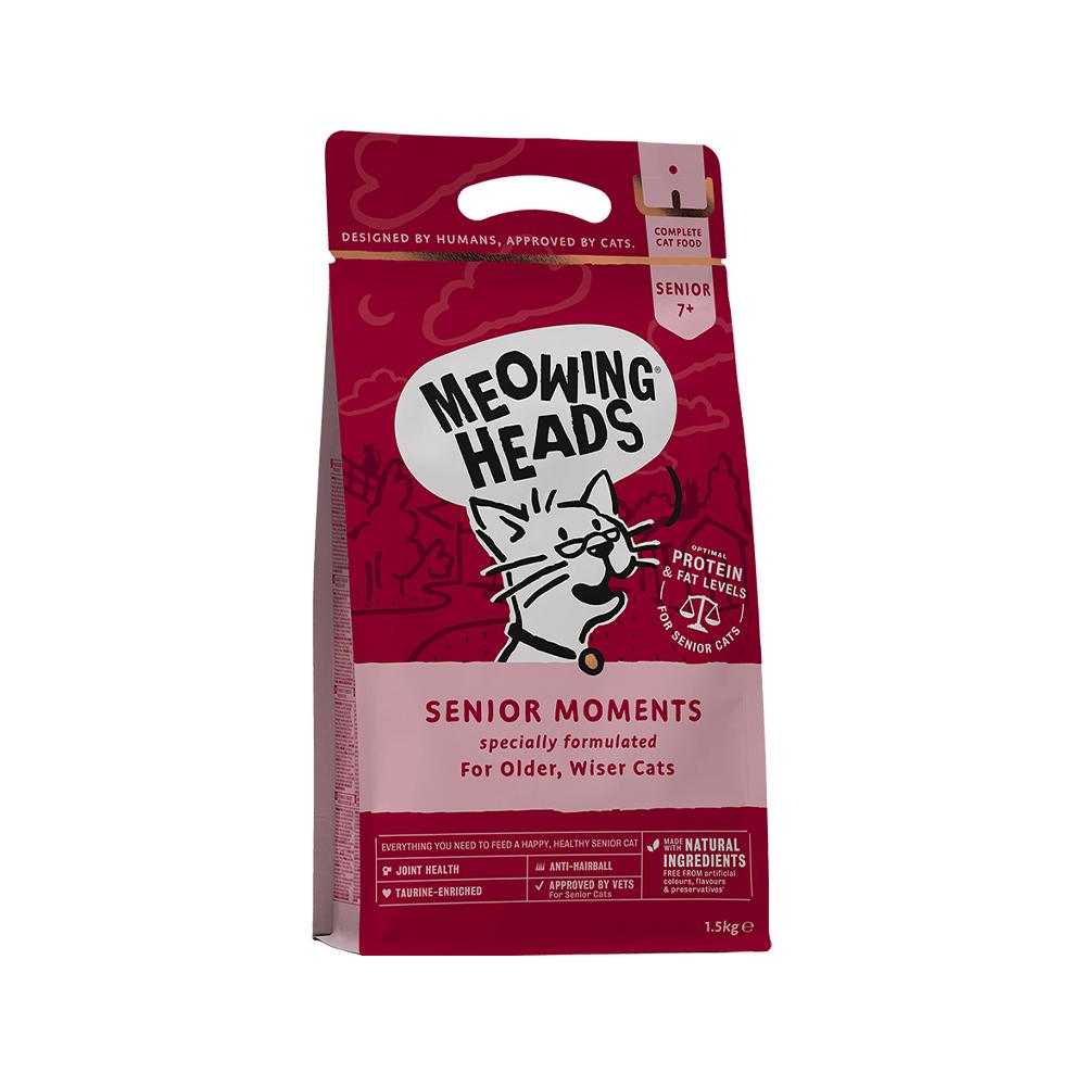 Meowing Heads - Senior Moments Dry Cat Food 1.5 kg