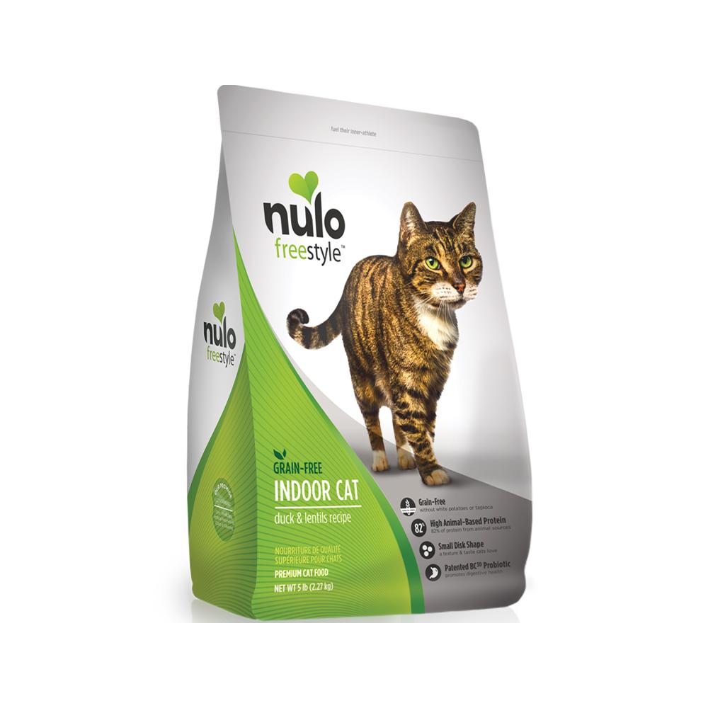 Nulo - FreeStyle Adult Indoor Cat Grain Free Duck & Lentils Cat Dry Food 5 lb
