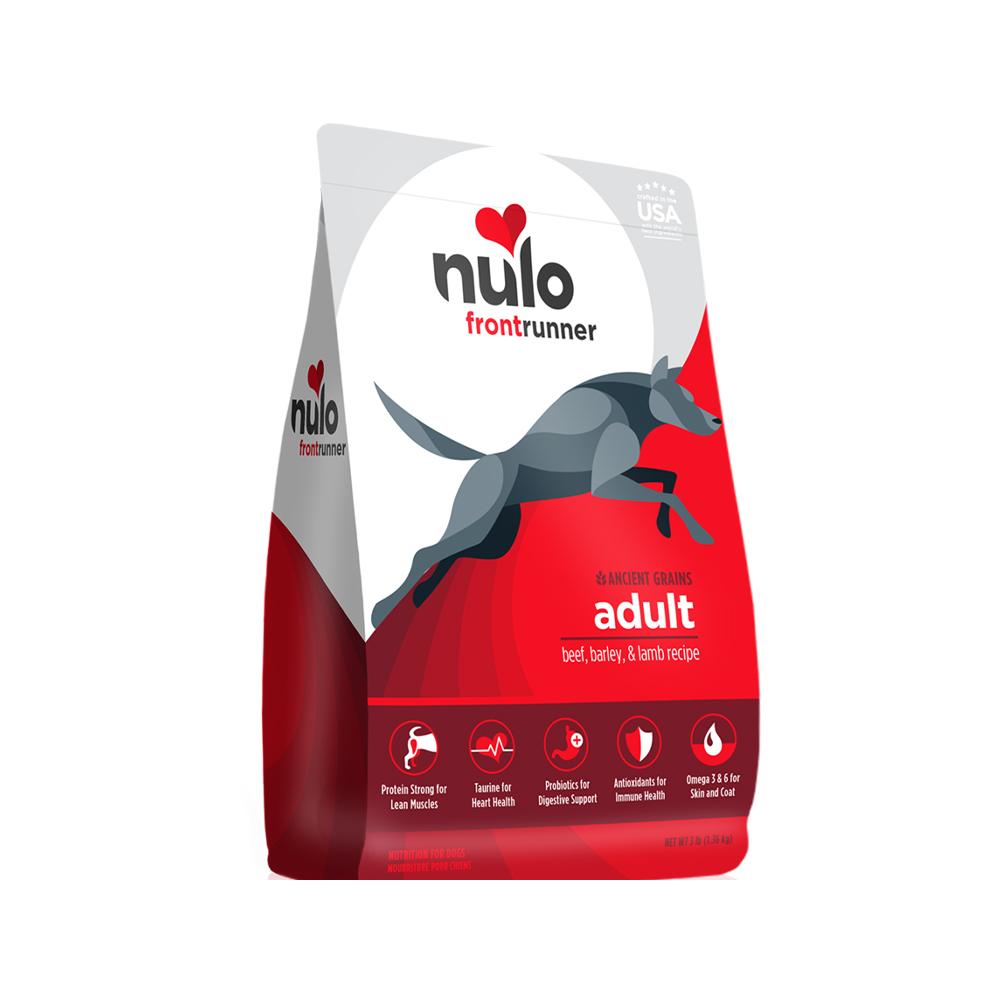 Nulo - FrontRunner Adult Beef, Barley & Lamb Dog Dry Food 23 lb