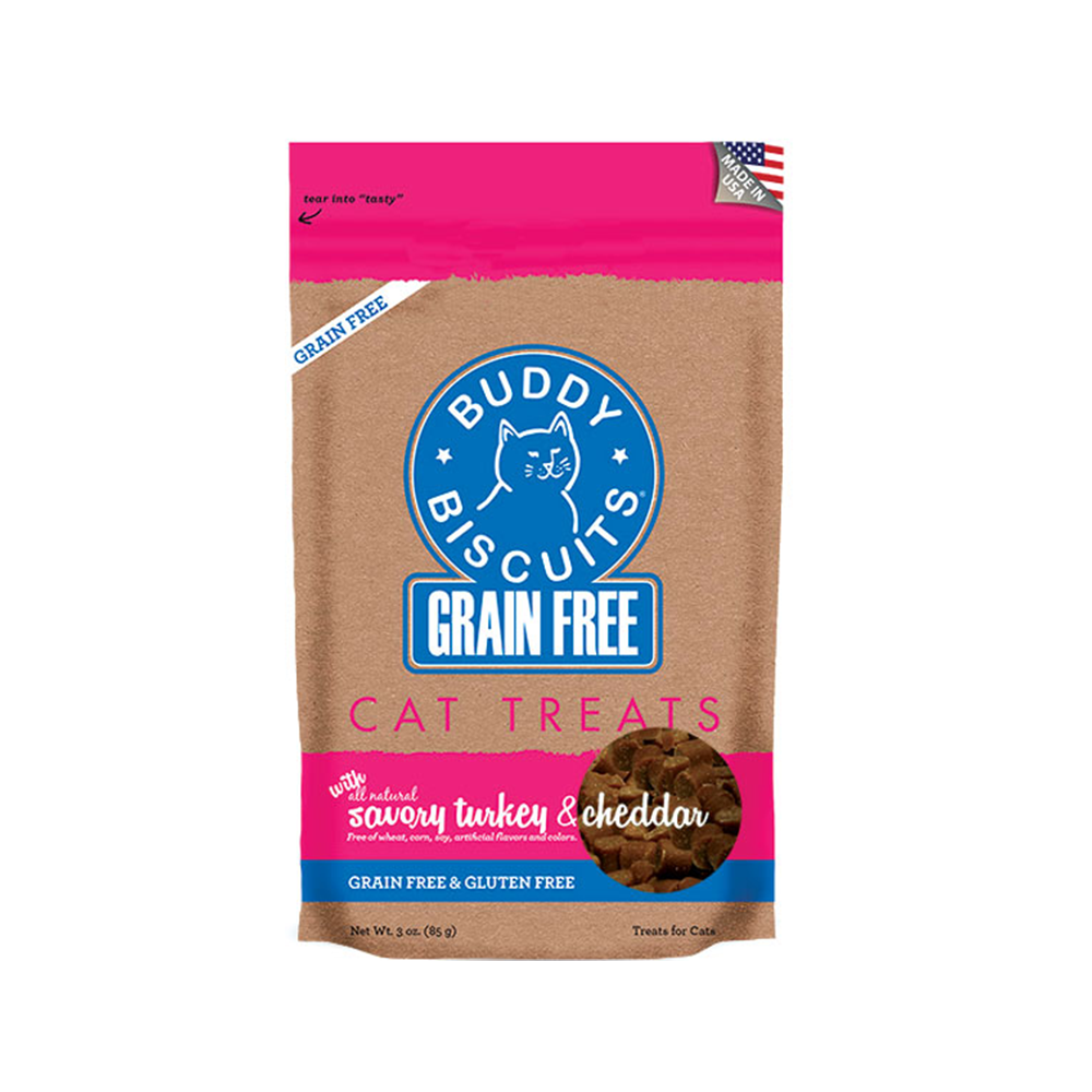 Cloud Star - Buddy Biscuits Grain Free Savory Turkey & Cheddar Cat Treats 3 oz