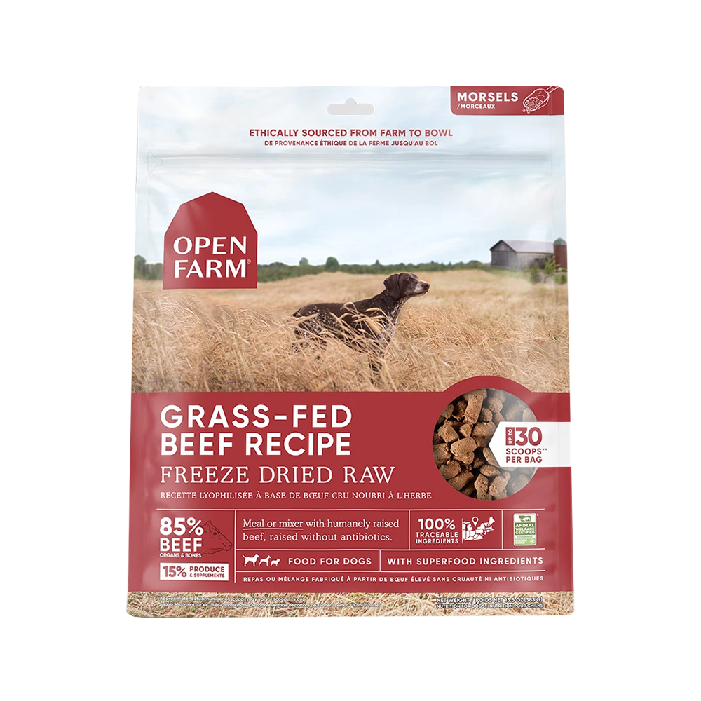 Open Farm - Freeze Dried Grass-Fed Beef Dog Food 13.5 oz