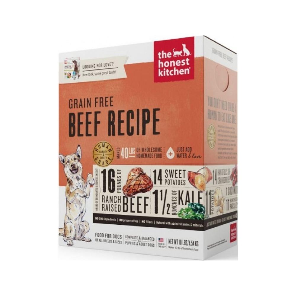 Honest Kitchen - Adult Grain Free Beef Complete Dehydrated Dog Food 10 lb