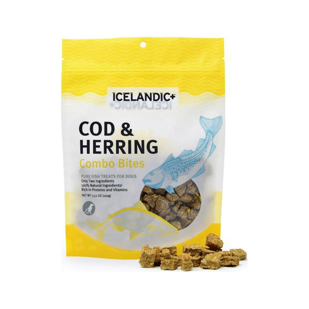 Icelandic+ - Cod & Herring Combo Bites Dog Treats 3.52 oz