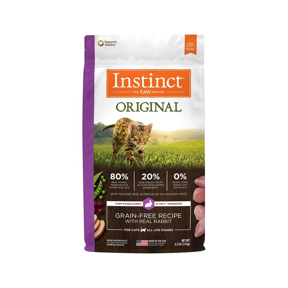 Nature's Variety - Instinct - All Life Stages Original Grain Free Rabbit Cat Dry Food 10 lb