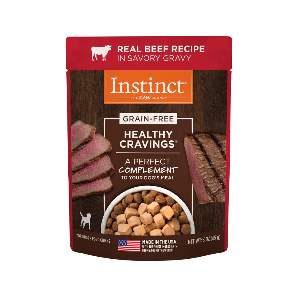 Nature's Variety - Instinct - Healthy Cravings Grain Free Beef Complement Dog Pouch 3 oz