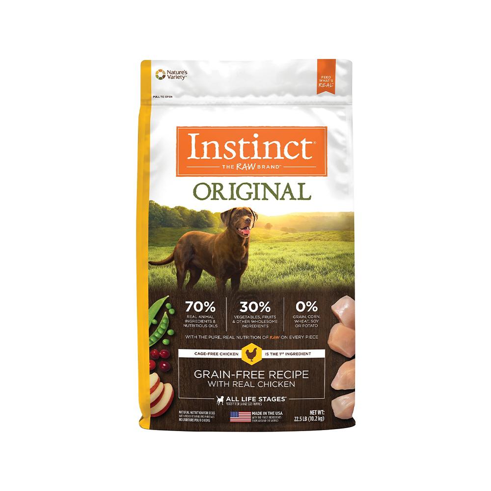 Nature's Variety - Instinct - All Life Stages Original Grain Free Chicken Dog Dry Food 22.5 lb