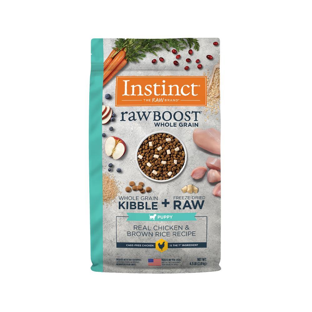 Nature's Variety - Instinct - Raw Boost Grain Free Kibble + Raw Puppy Dry Food - Chicken & Brown Rice 20 lb