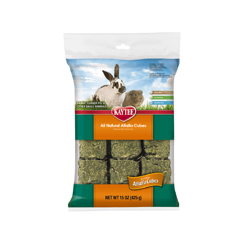Kaytee - Alfalfa Cubes Small Animal Food 15 oz