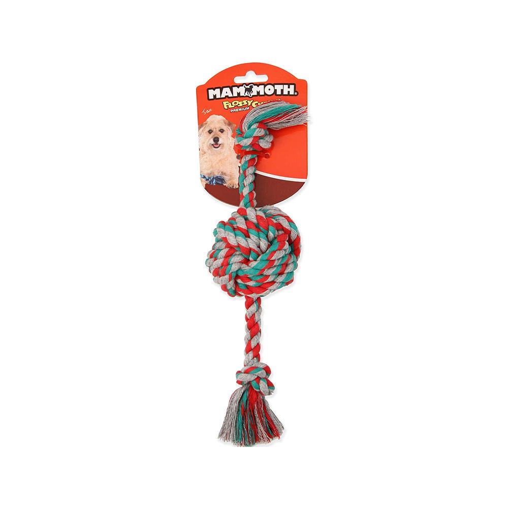 Mammoth Pet - Monkey Fist Ball with Rope Ends Dog Toy 