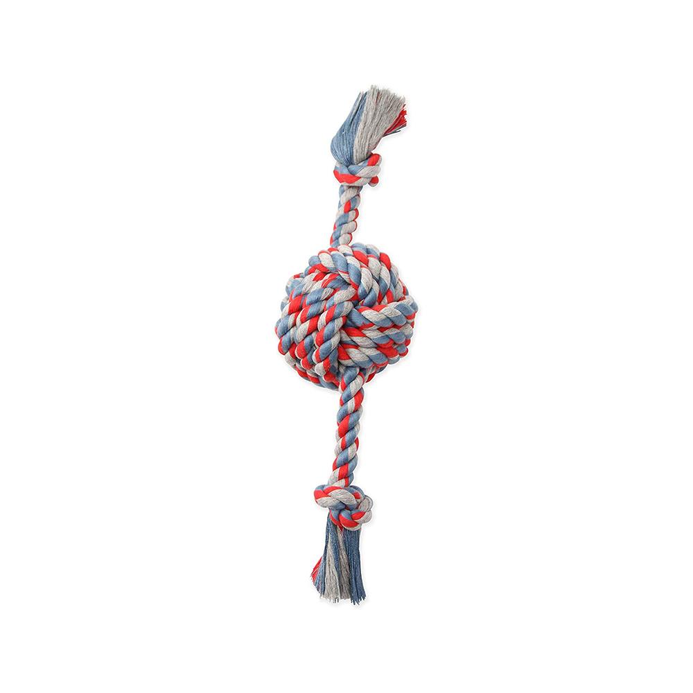 Mammoth Pet - Monkey Fist Ball with Rope Ends Dog Toy Assorted
