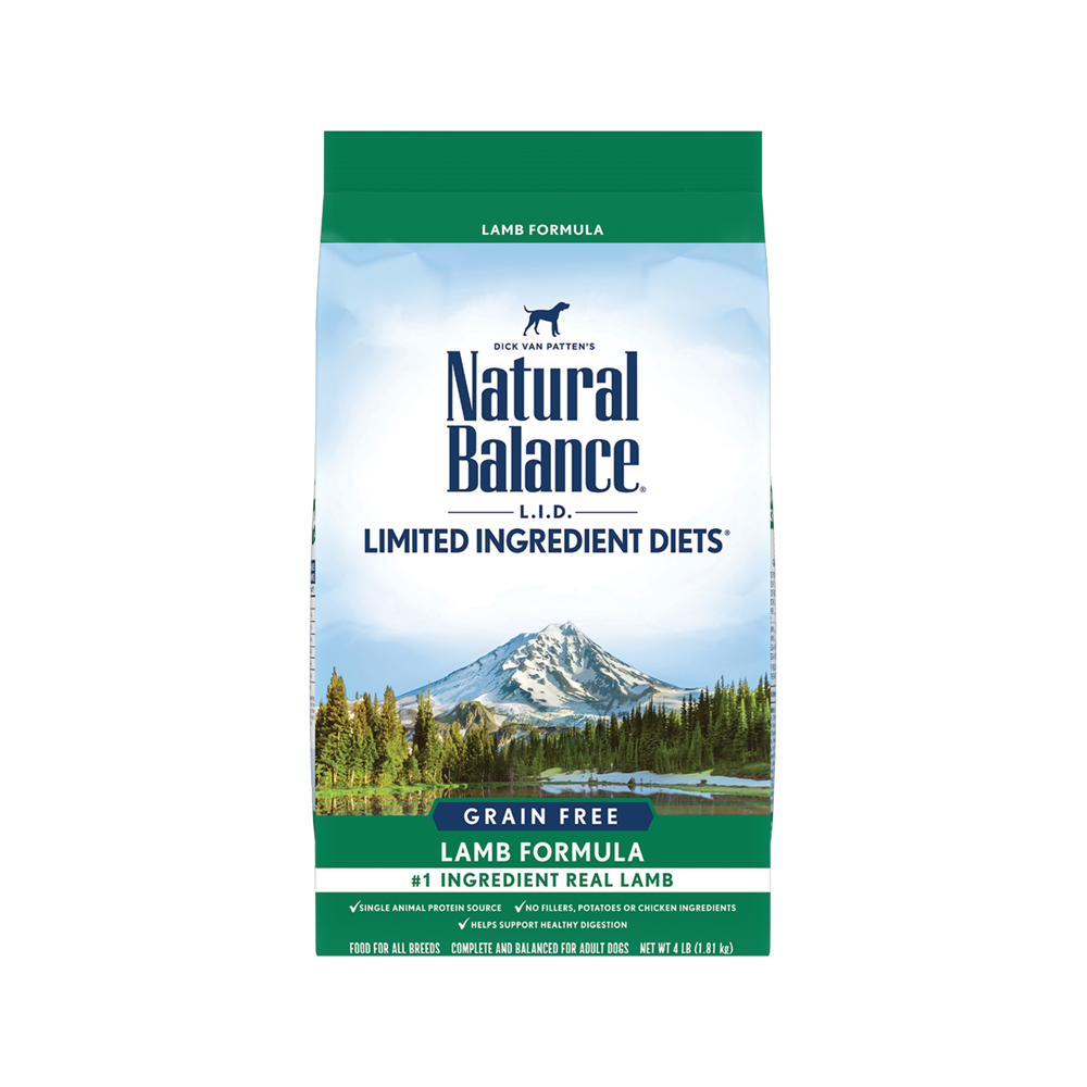 Natural Balance - Limited Ingredient Diets Grain Free Adult Dog Dry Food - Lamb 4 lb