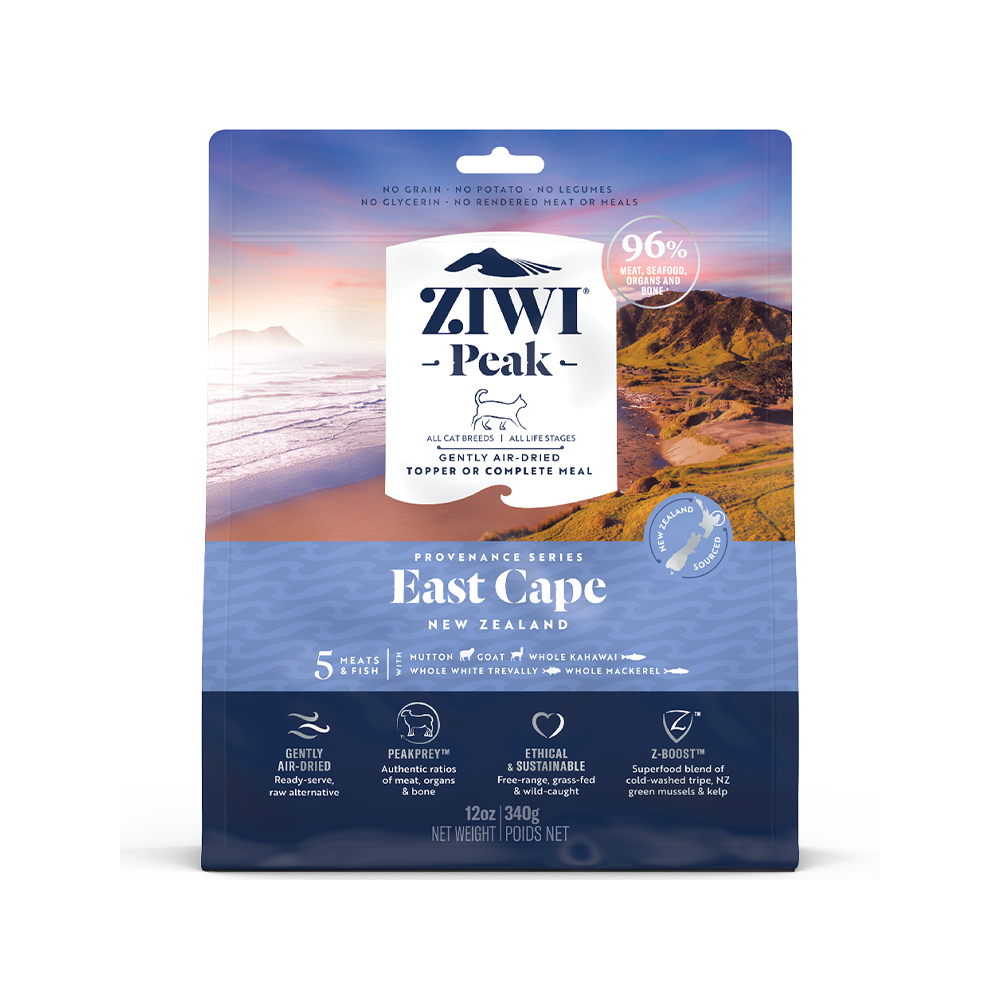 ZiwiPeak - Grain Free Gently Air Dried East Cape Recipe Cat Food 