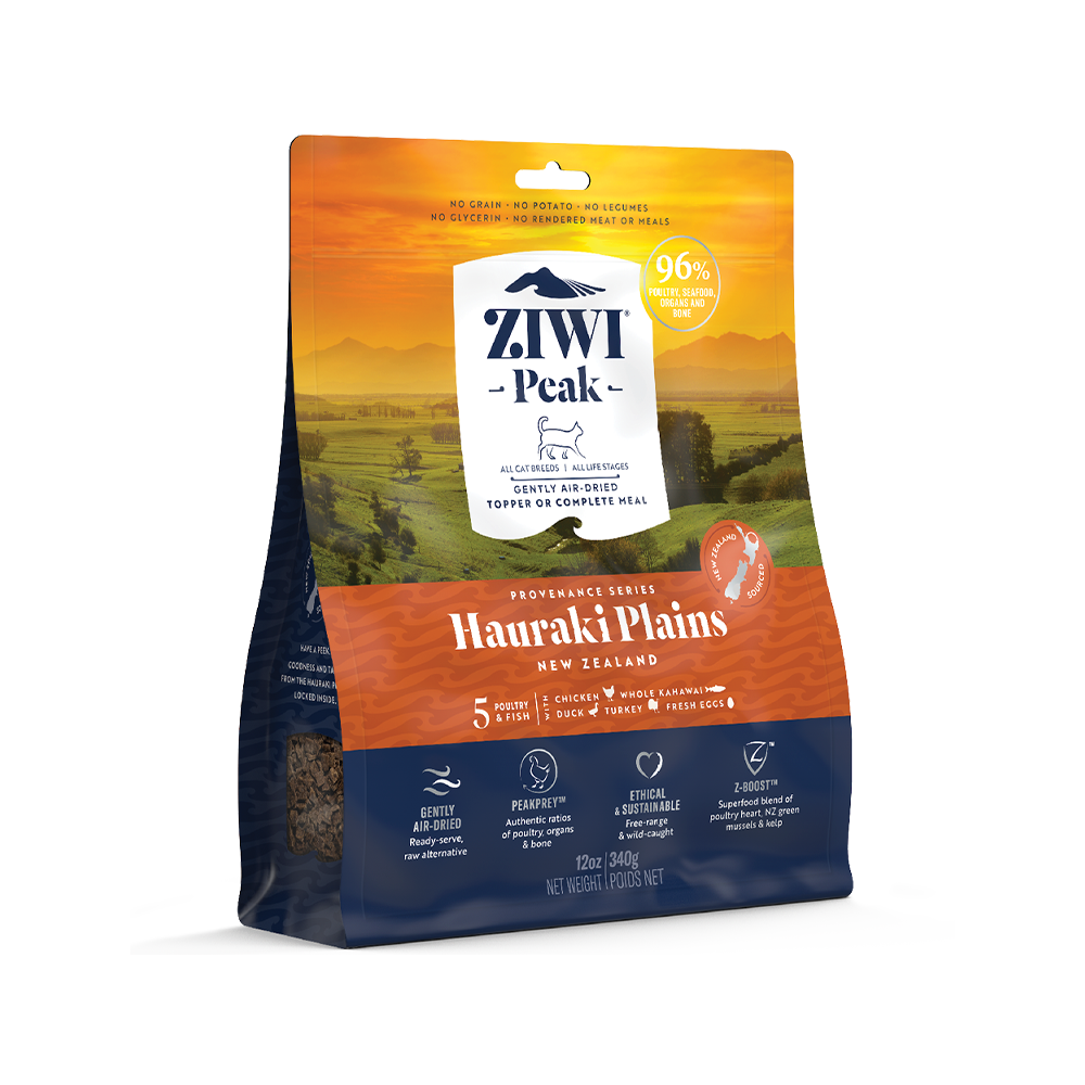 ZiwiPeak - Grain Free Gently Air Dried Hauraki Plains Recipe Cat Food 12 oz