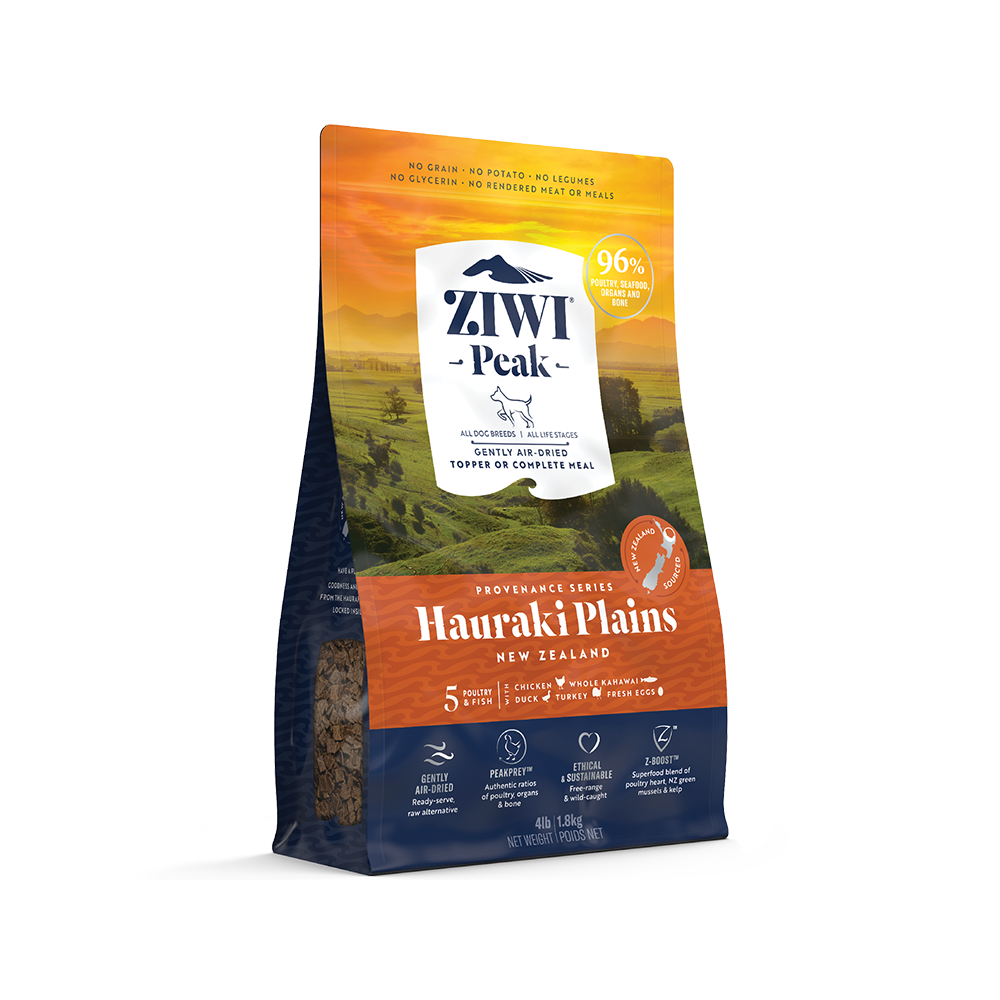 ZiwiPeak - Grain Free Gently Air Dried Hauraki Plains Recipe Dog Food 1.8 kg