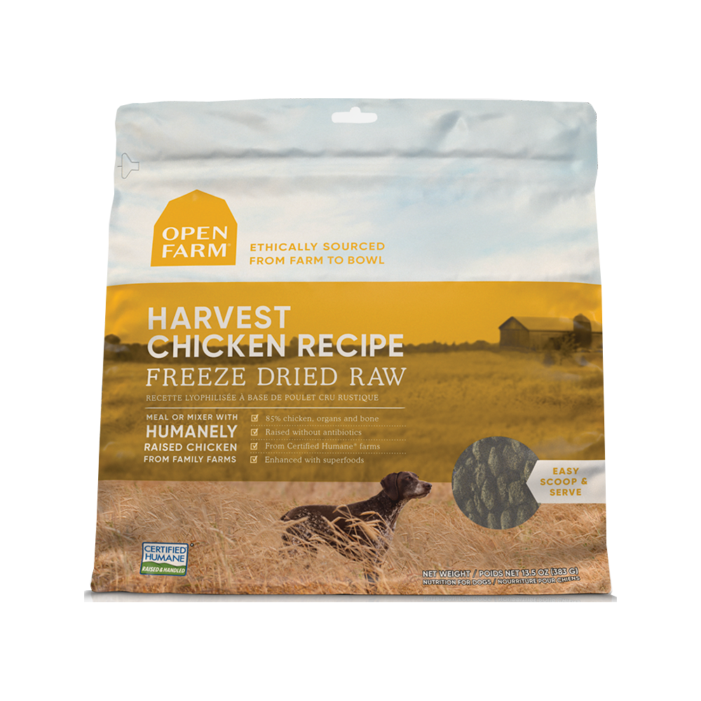 Open Farm - Freeze Dried Harvest Chicken Dog Food 
