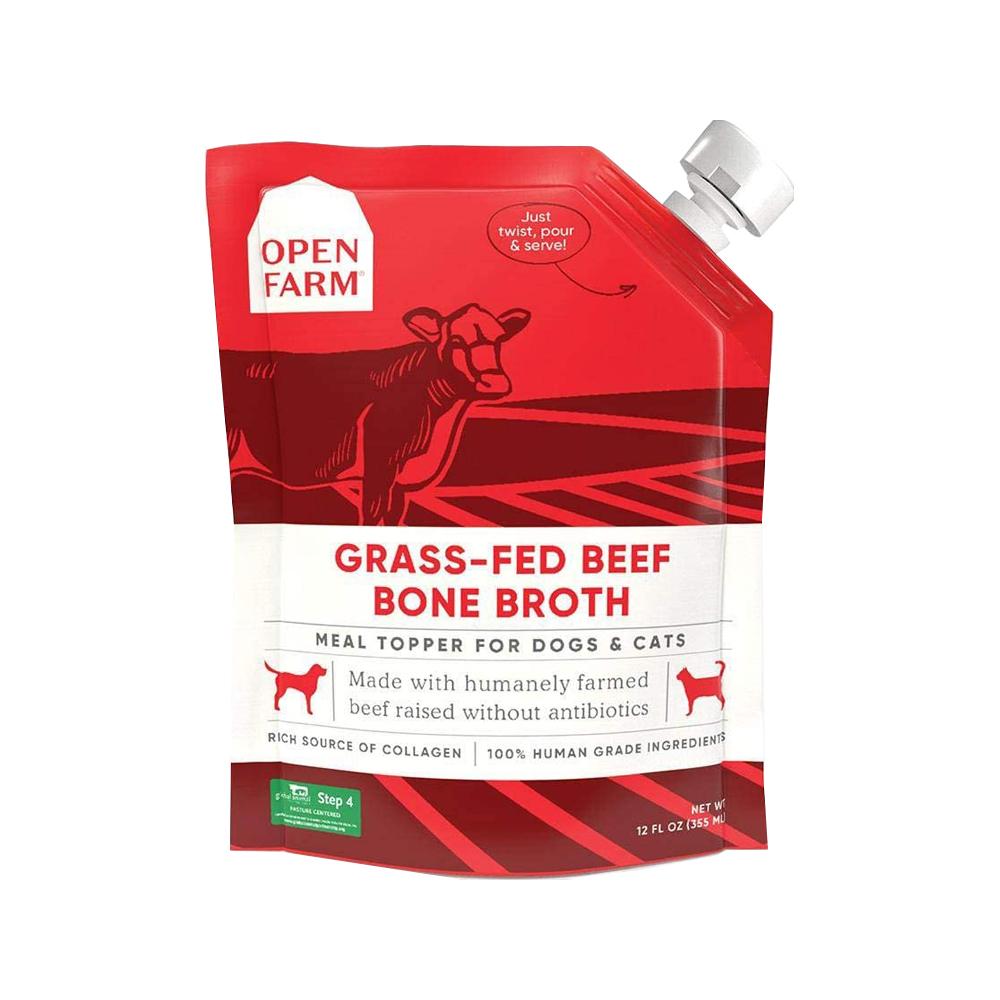 Open Farm - Grass-Fed Beef Bone Broth Dog Pouch 12 oz