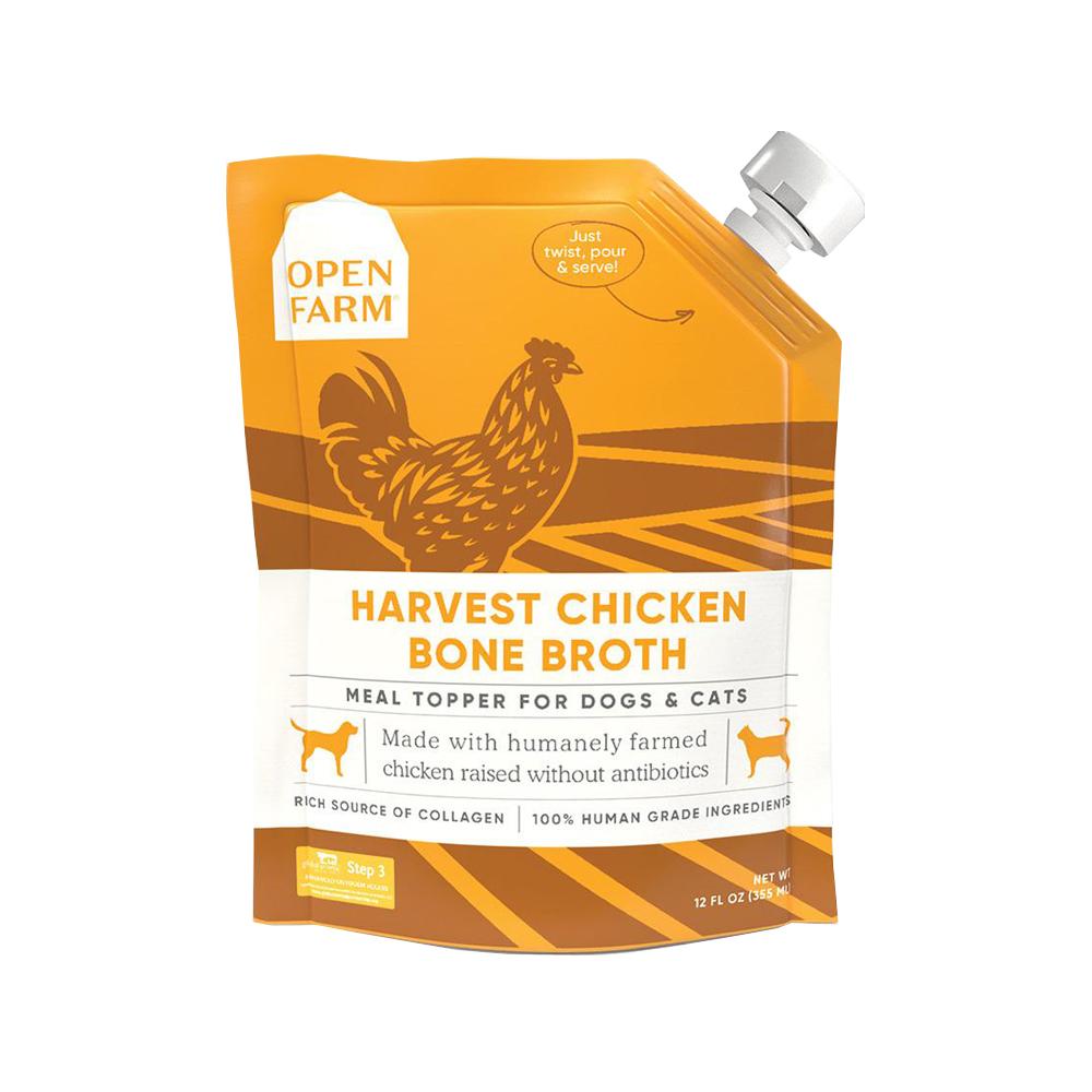 Open Farm - Harvest Chicken Bone Broth Dog Pouch 12 oz