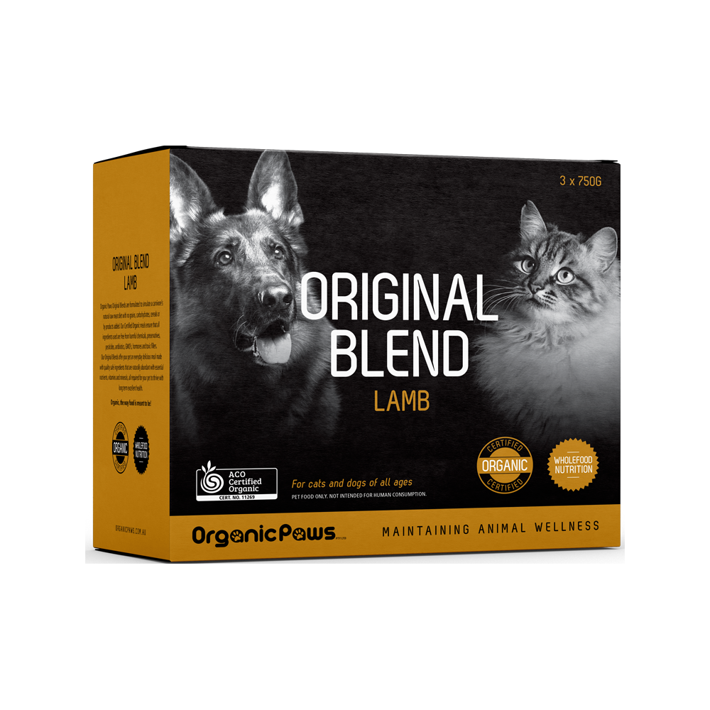 Organic Paws - Frozen - Certified Organic Frozen Lamb Dog & Cat Food 275 g