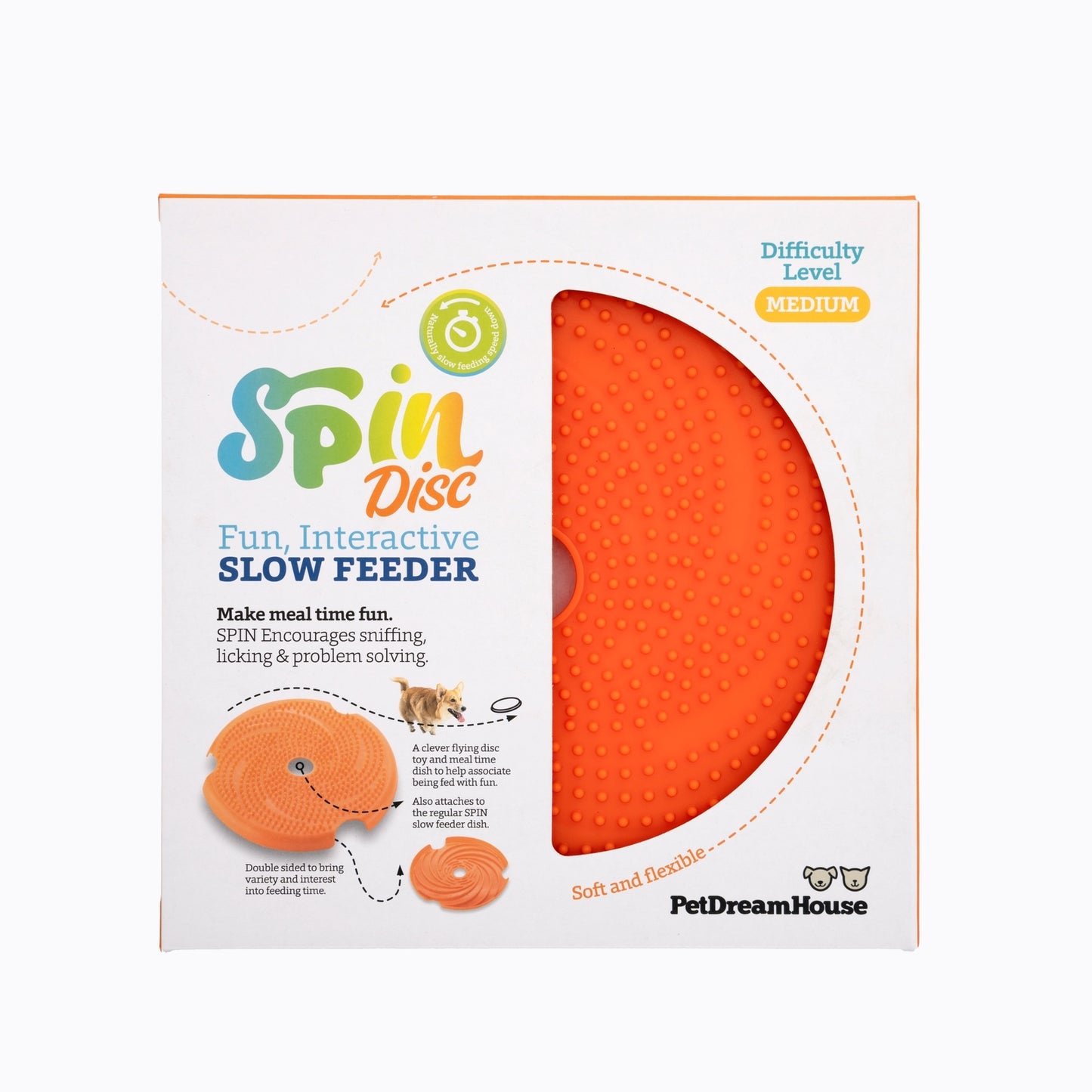 Spin Interactive Feeder Accessories - Lick Flying Disc Level2 Medium