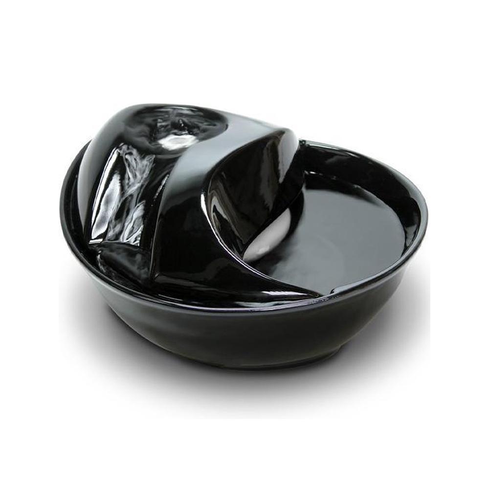 Pioneer Pet - Raindrop Pet Ceramic Fountain Black