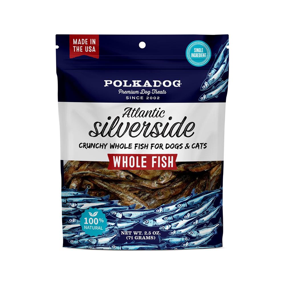 Polkadog Bakery - Atlantic Silverside Crunchy Whole Fish Dog & Cat Treats 2.5 oz