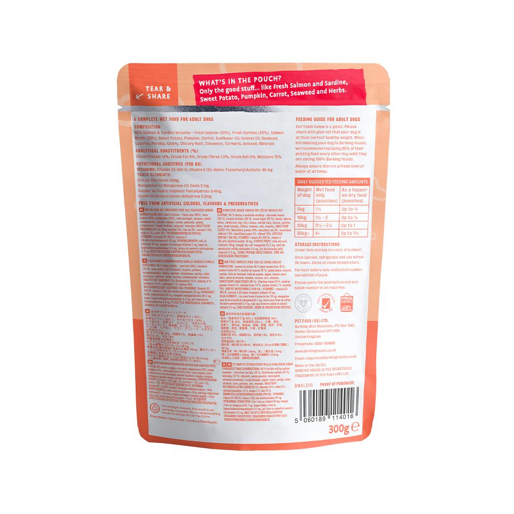 Barking Heads - Pooched Salmon Wet Dog Food 300 g